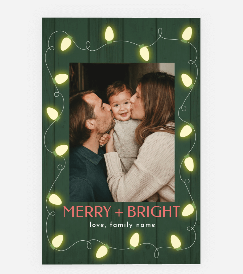 merry and bright best holiday cards